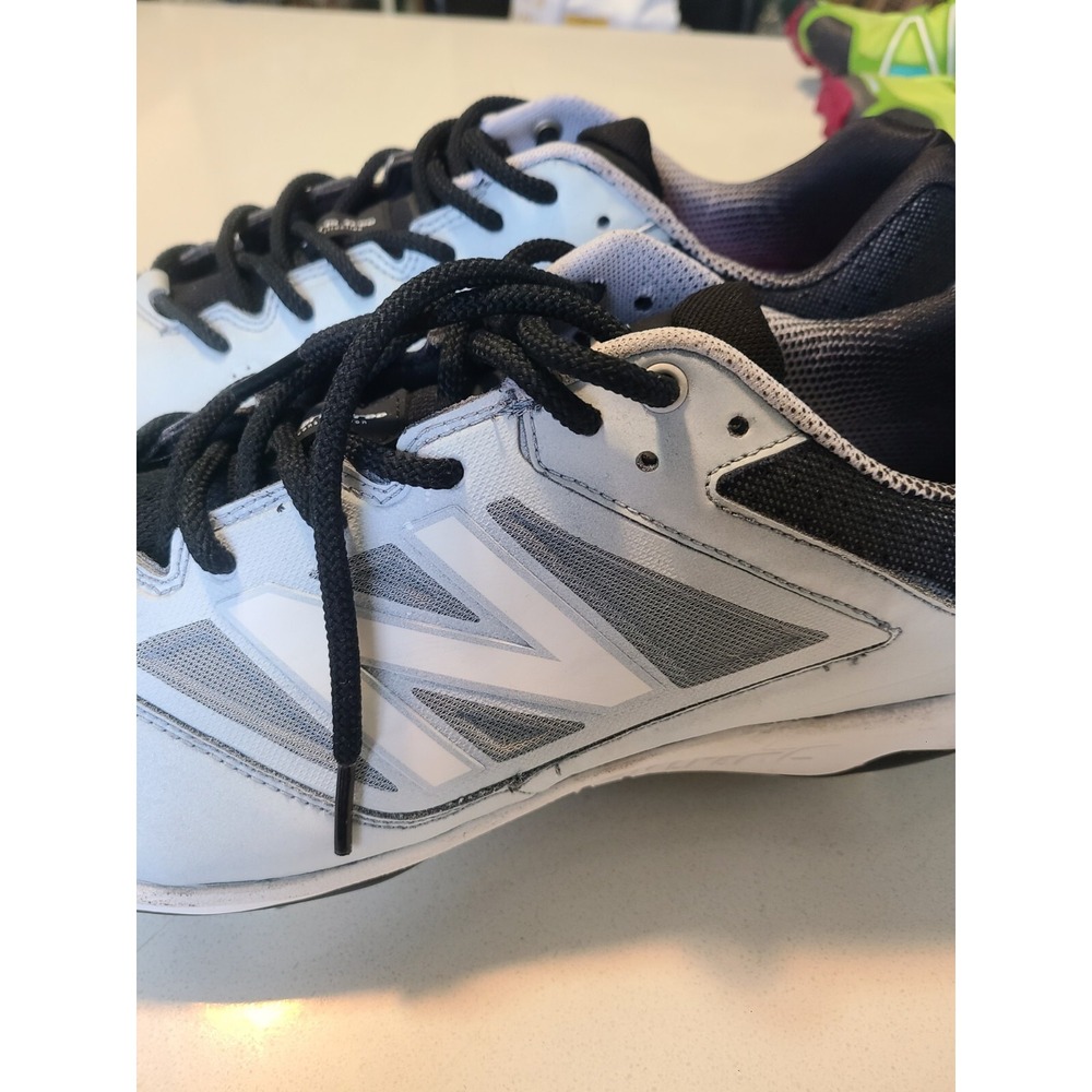 New Balance Rev Lite RC Men Size 14 White Baseball Cleats Customized Shoes - Picture 2 of 12